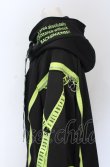 画像3: BACKSTAGE PASS / PARACHUTE-PARKAビッグシルエットジップアップパーカー  ブラック×イエロー O-25-05-06-035-PU-TO-OW-OS (3)