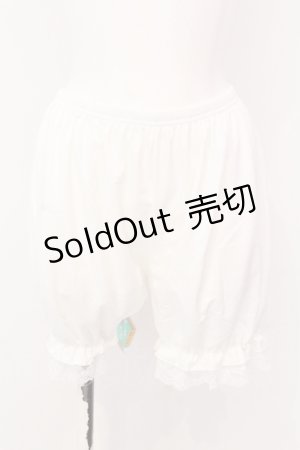 画像: m petit by misako / AM3ブキモウドロワーズ L-LL シロ O-25-05-08-001-LO-PA-IG-OS