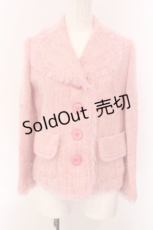 画像: 【SALE】Emily Temple cute / ツイードジャケット  ピンク O-25-05-08-029-ET-BL-OW-ZT467