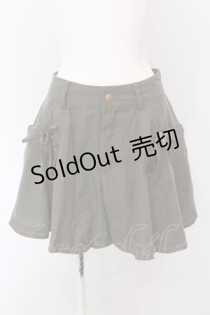 画像: axes femme / サイドレースアップキュロット M カーキグリーン O-25-05-08-004-AX-TO-OW-OS