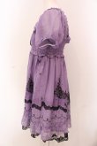 画像3: axes femme / マーメイドシルエットシフォンチュニック M パープル O-25-05-08-042-AX-TO-OW-OS (3)