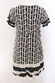 画像3: axes femme / 刺しゅうレース使いチュニック M クロ O-25-05-08-043-AX-TO-OW-OS (3)