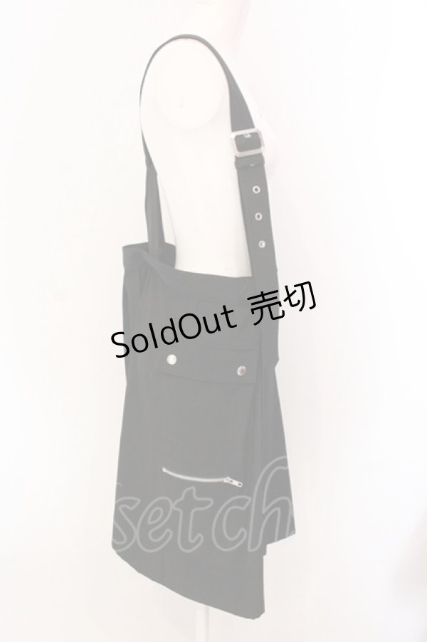 画像2: Candy Stripper / ARMY JUMPER スカート  クロ O-25-05-08-050-PU-SK-IG-OS (2)