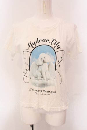 画像: Candy Stripper / MY DEAR LILY Tシャツ 1 ホワイト O-25-05-08-051-PU-TS-IG-OS