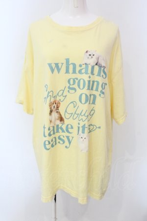 画像: Candy Stripper / CND CLUB BIG TEE Tシャツ 2 イエロー O-25-05-08-052-PU-TS-IG-OS