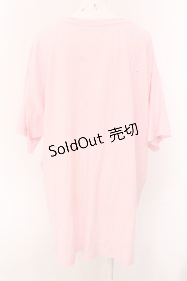 画像2: Candy Stripper / TINY MEDICAL BIG Tシャツ 2 ピンク O-25-05-08-054-PU-TS-IG-OS (2)