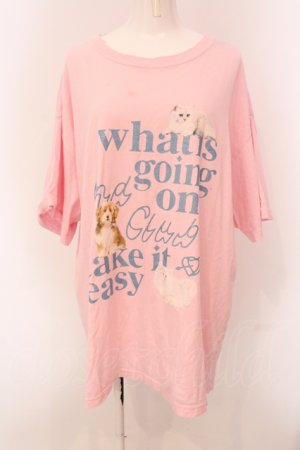 画像: Candy Stripper / CND CLUB BIG TEE Tシャツ 2 ピンク O-25-05-08-055-PU-TS-IG-OS