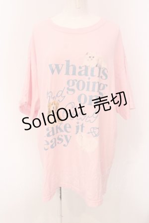 画像: Candy Stripper / CND CLUB BIG TEE Tシャツ 2 ピンク O-25-05-08-055-PU-TS-IG-OS