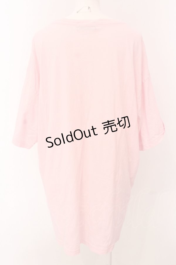 画像2: Candy Stripper / CND CLUB BIG TEE Tシャツ 2 ピンク O-25-05-08-055-PU-TS-IG-OS (2)
