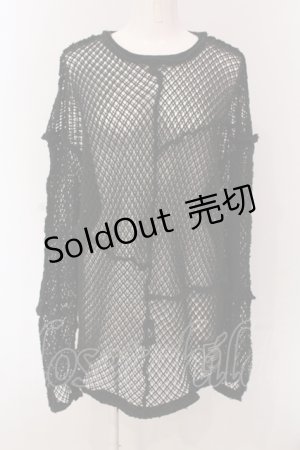 画像: Candy Stripper / PATCH WORK MESH  トップス 2 ブラック O-25-05-08-056-PU-TO-IG-OS