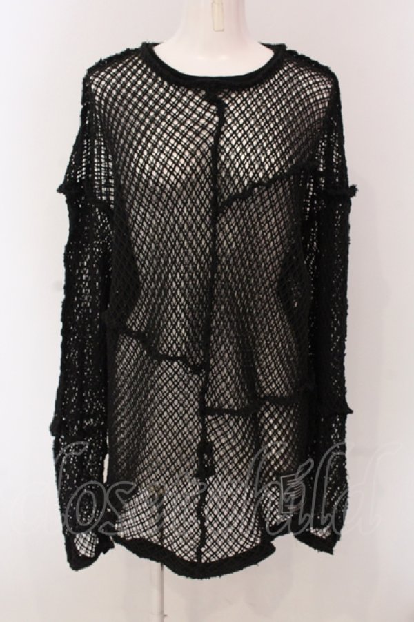 画像1: Candy Stripper / PATCH WORK MESH  トップス 2 ブラック O-25-05-08-056-PU-TO-IG-OS (1)