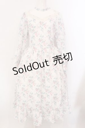 画像: Kurumi Collaboration / KRハナジゴスリーブワンピース LL シロ O-25-05-08-007-LO-OP-OW-OS