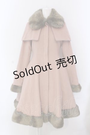 画像: Mary Magdalene / アンゴラウールケープコート  ローズミルクティー O-25-05-08-008-CL-CO-IG-ZT-C051