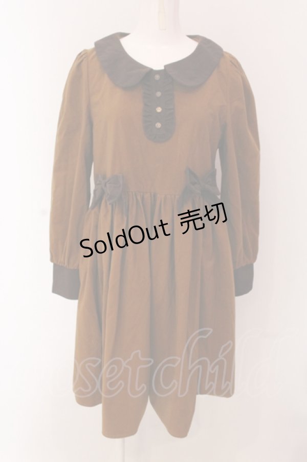 画像1: 【SALE】Favorite / コーデュロイワンピース  ブラウン O-25-05-08-081-LO-OP-IG-ZT400 (1)