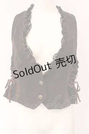 画像: axes femme / サイド編み下げベスト M ブラウン O-25-05-08-084-AX-BL-IG-OS