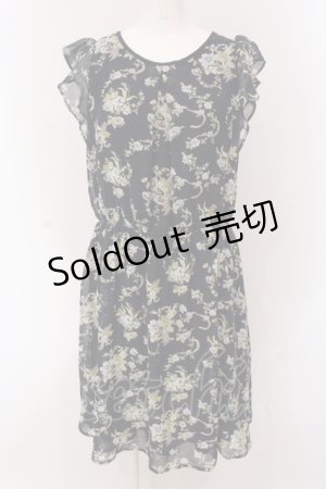 画像: axes femme / 花柄ワンピース M ネイビー O-25-05-08-085-AX-BL-IG-OS
