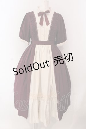 画像: axes femme kawaii / エレガントドールワンピース  ワイン O-25-05-08-010-AX-OP-IG-OS
