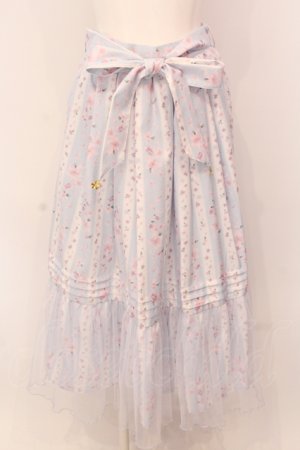 画像: axes femme / ブルーミングサクラスカート F サックス O-25-05-08-096-AX-SK-OW-OS
