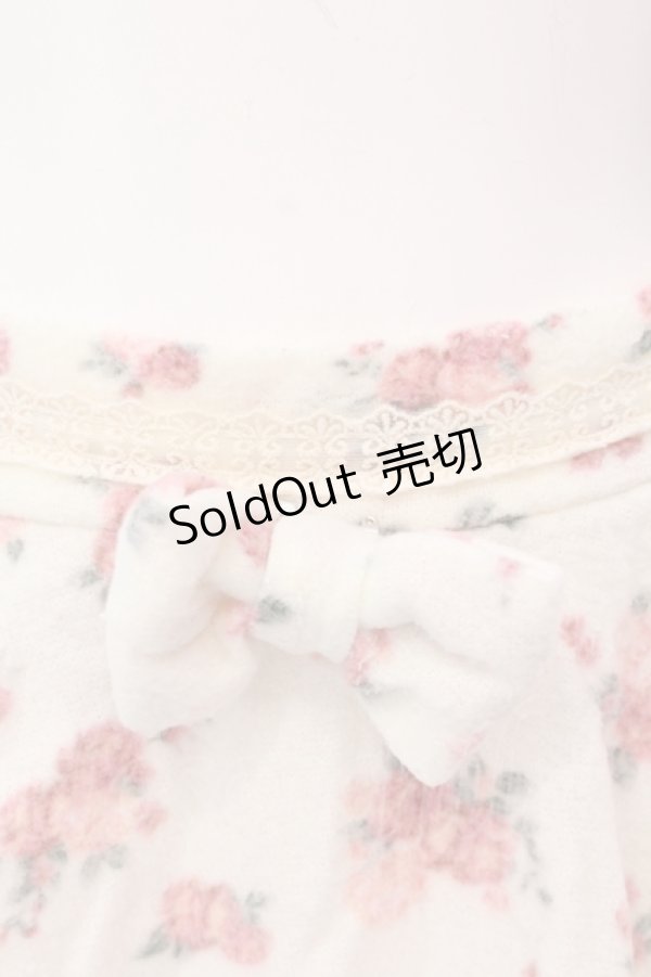 画像2: LIZ LISA / ローズ柄起毛パンツ  オフシロ×ピンク O-25-05-08-002-LO-PA-IG-OS (2)