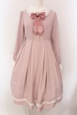 画像1: Amavel / Monogram Antique Ribbonワンピース F ピンク O-25-05-08-020-CA-OP-OW-OS (1)