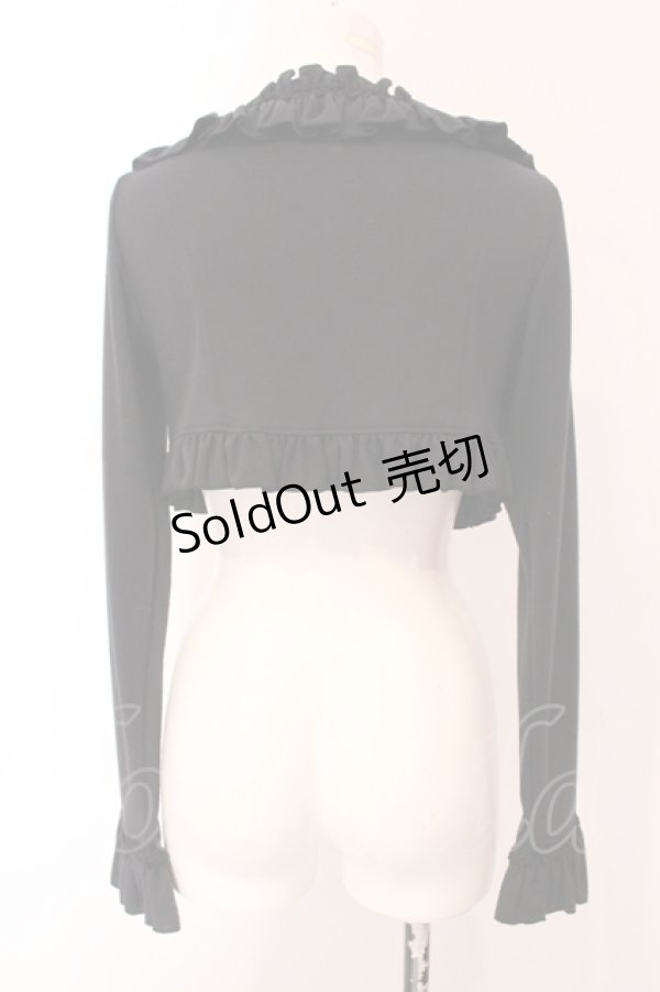 画像4: Mary Magdalene / フリルニットボレロ  クロ O-25-05-08-022-CL-TO-IG-OS (4)