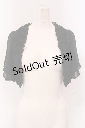 画像: axes femme / ローズモチーフボレロ M クロ O-25-05-10-032-AX-TO-IG-OS