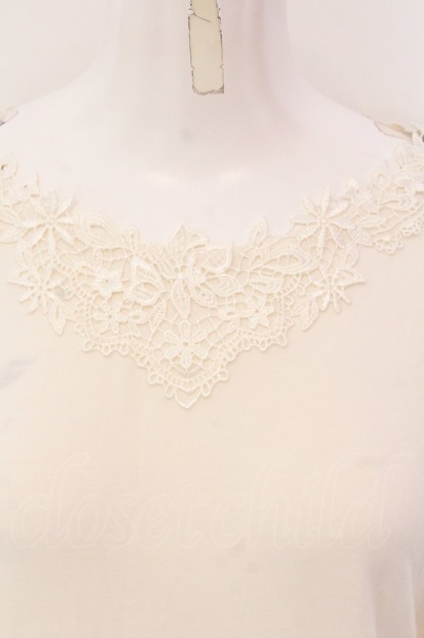 画像2: axes femme / モチーフレースインナー F アイボリー O-25-05-10-038-AX-TO-IG-OS (2)