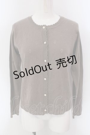 画像: axes femme / 透かしカーディガン M ブラウン O-25-05-10-039-AX-TO-IG-OS