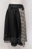 画像3: axes femme POETIQUE / チェッププリーツフェイクレザースカート  クロ×アイボリー O-25-05-10-045-AX-SK-IG-OS (3)