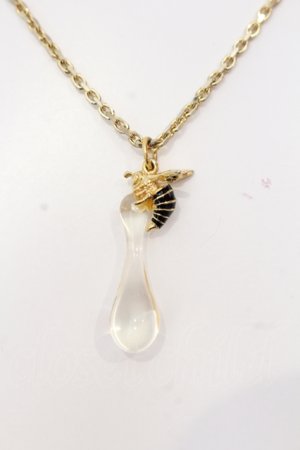 画像: Q-pot. / ハチトミツネックレス  ゴールド O-25-05-10-052-QP-ZA-OW-OS