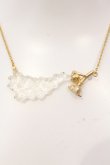 画像1: Q-pot. / ファンタジア/ブルームネックレス  クリア×ゴールド O-25-05-10-053-QP-ZA-OW-OS (1)