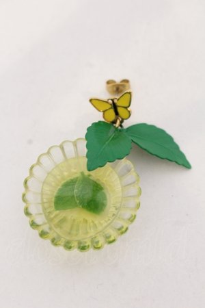 画像: Q-pot. / ミントティーカップピアス  ミントティーグリーン O-25-05-10-067-QP-AC-OW-OS