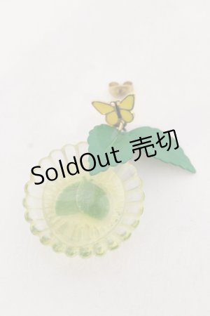画像: Q-pot. / ミントティーカップピアス  ミントティーグリーン O-25-05-10-067-QP-AC-OW-OS