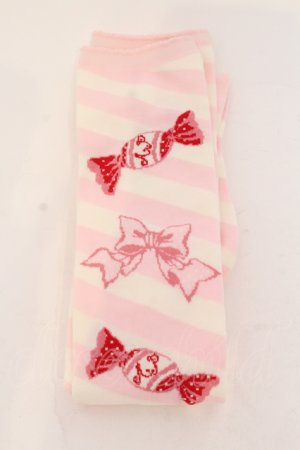 画像: Angelic Pretty / キャンディボーダーオーバーニー 2007年  ピンク×シロ O-25-05-10-069-AP-ZA-IG-OS