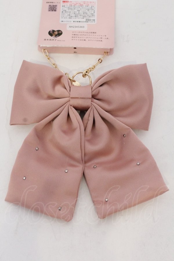 画像2: m petit by misako / AM*NIPLリボンBGC バッグチャーム  ピンク O-25-05-10-076-LO-ZA-IG-OS (2)