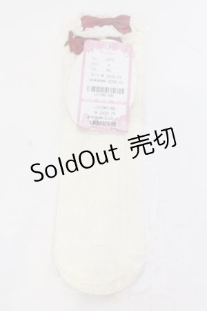 画像: To Alice / ヴィンテージドールソックス F オフシロ×アカ O-25-05-10-077-LO-ZA-IG-OS