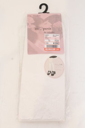 画像: m petit by misako / AMHSシアーハート 23-25cm シロ O-25-05-10-078-LO-ZA-IG-OS