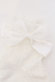 画像2: m petit by misako / AMCSハートフロートリボンソックス 23-25cm アイボリー O-25-05-10-080-LO-ZA-IG-OS (2)