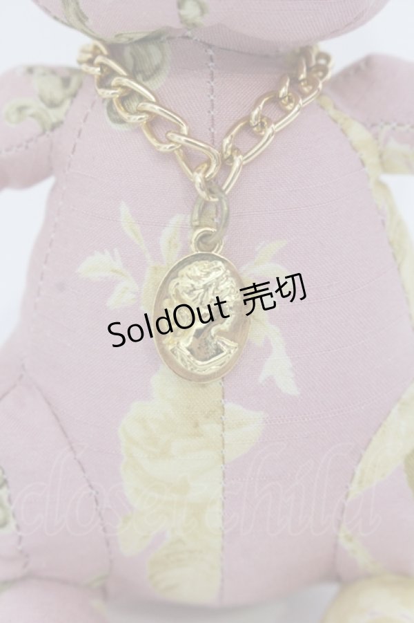 画像2: JESUS DIAMANTE / ディアマンテラパンちゃんストラップ  ピンク ベルサイユローズ O-25-05-10-088-JE-ZA-IG-OS (2)