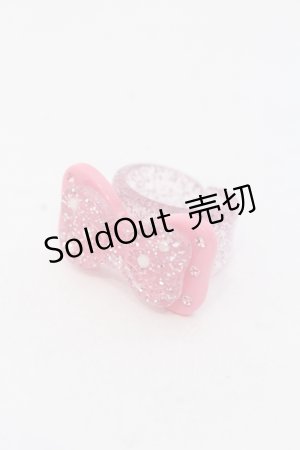 画像: Angelic Pretty / トゥインクルリボンリング  ピンク O-25-05-10-090-AP-AC-IG-OS