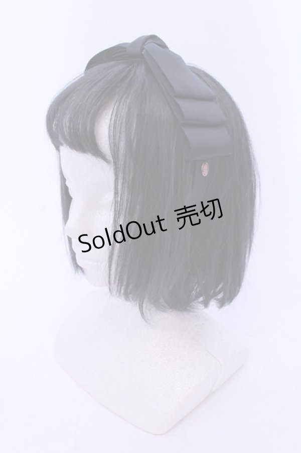 画像1: m petit by misako / NINA'sコラボ AM*NIリボンカチューシャ  クロ O-25-05-10-099-LO-AC-IG-ZT445-F009 (1)