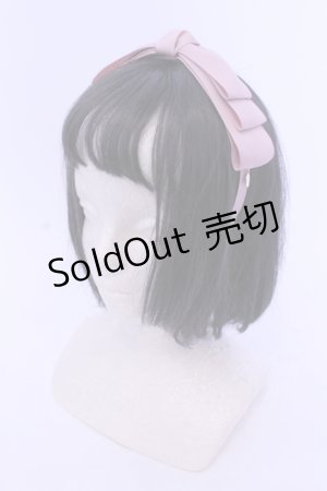画像: m petit by misako / NINA'sコラボ AM*NIリボンカチューシャ  ピンク O-25-05-10-100-LO-AC-IG-OS
