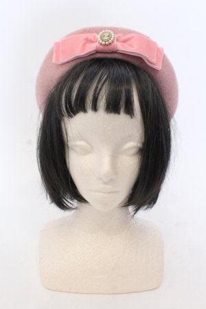 画像: m petit by misako / AMモチーフリボンベレー  ピンク O-25-05-10-107-LO-AC-OW-OS