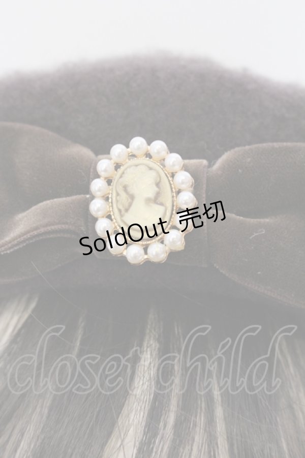 画像2: m petit by misako / AMモチーフリボンベレー  ブラウン O-25-05-10-108-LO-AC-OW-ZT-K004 (2)