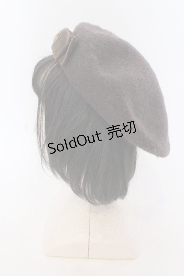 画像3: m petit by misako / AMモチーフリボンベレー  ブラウン O-25-05-10-108-LO-AC-OW-ZT-K004 (3)