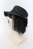 画像1: m petit by misako / ストローハット  クロ O-25-05-10-109-LO-AC-OW-OS (1)