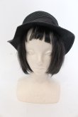 画像2: m petit by misako / ストローハット  クロ O-25-05-10-109-LO-AC-OW-OS (2)