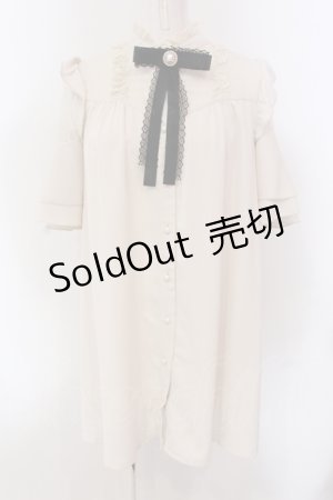 画像: Rojita / ショルダーレースラッフルスリーブワンピース  アイボリー O-25-05-10-023-LO-OP-IG-OS