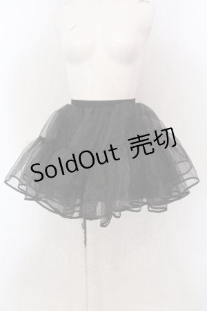 画像: LOLITA他 / パニエ 35cm丈  クロ O-25-05-10-003-LO-SK-IG-OS