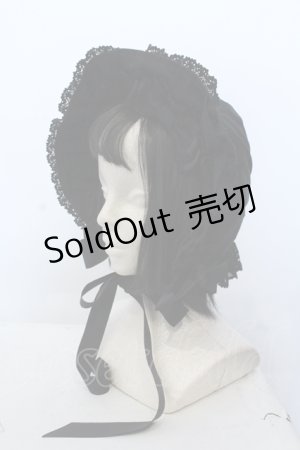 画像: BABY,THE STARS SHINE BRIGHT / トーションレースのフルボンネット  クロ×クロ O-25-05-11-006-BA-AC-OW-ZT0617